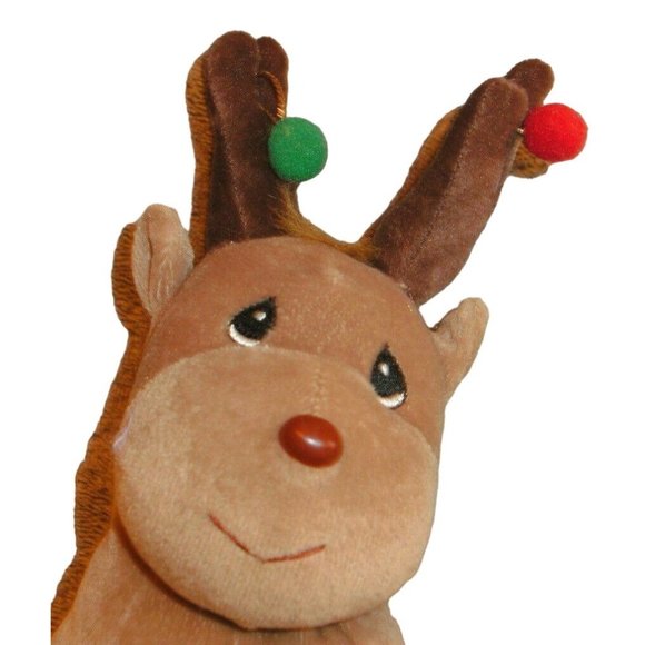 New Enesco Precious Moments Tender Tails Reindeer Plush Bean Bag 7" Lgth Stuffed - Picture 2 of 10